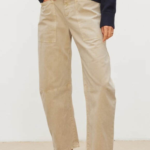 Velvet by Graham & Spencer Beige Ankle Pants - Picture 1 of 13